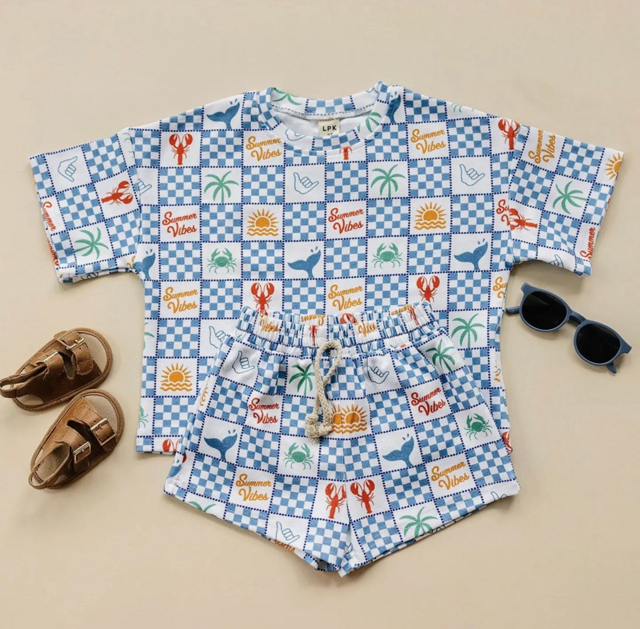 Summer Vibes T-Shirt and Shorts Set