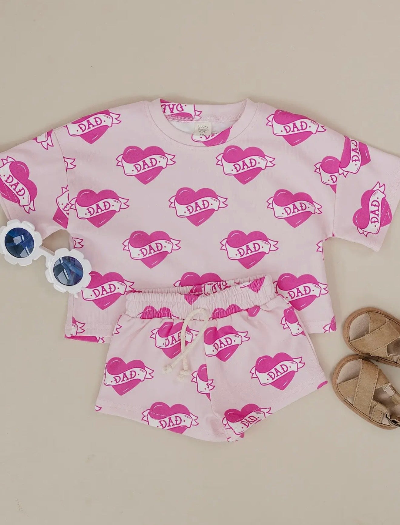 Dad Love Heart Tattoo Set