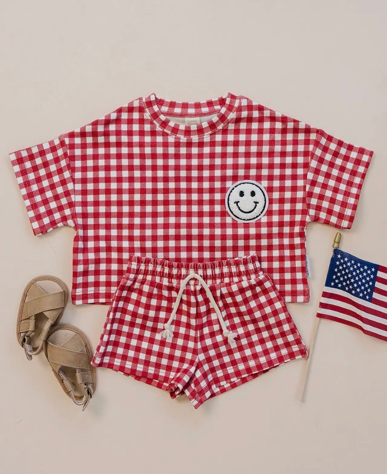 Red Gingham Set
