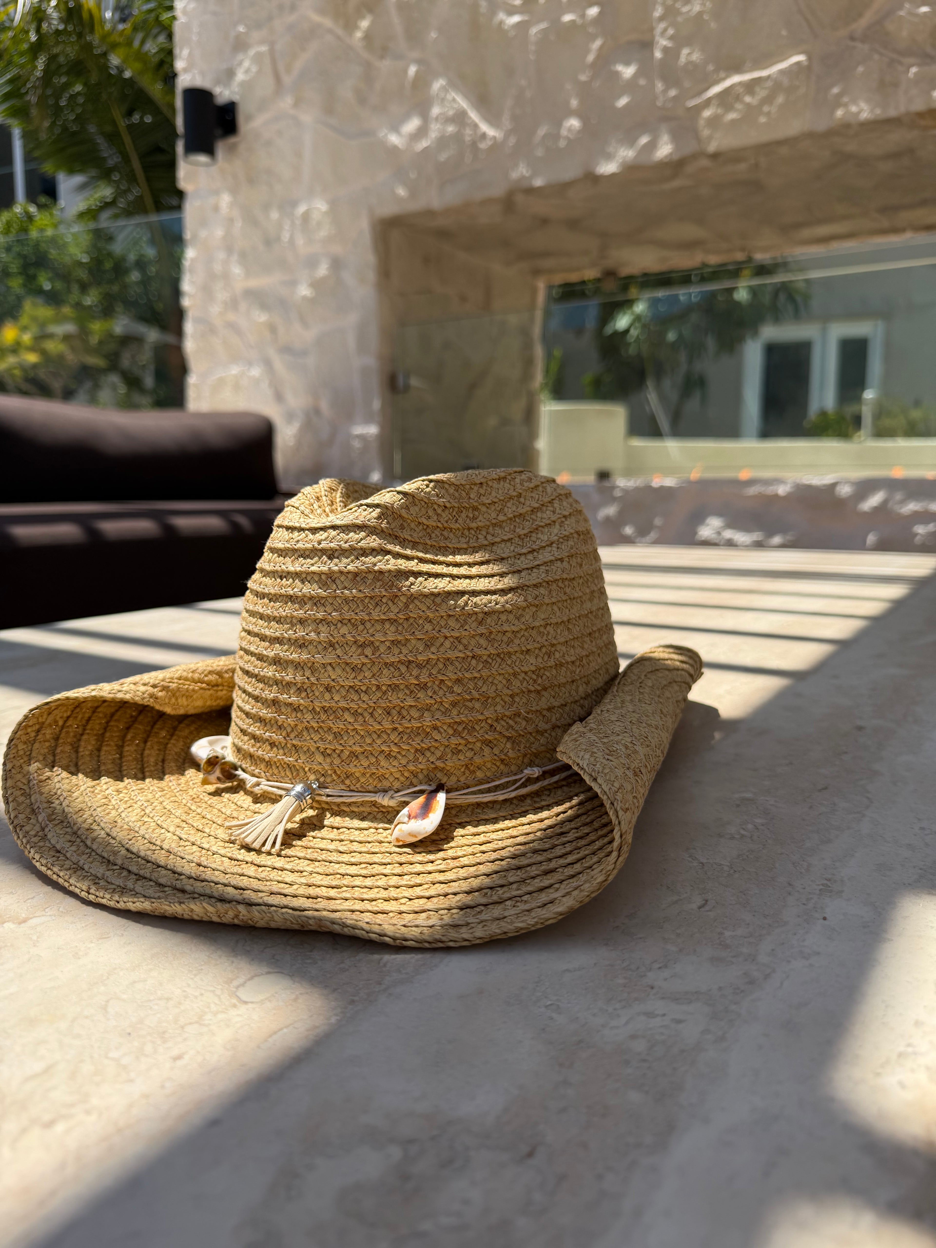 Straw cowboy hat