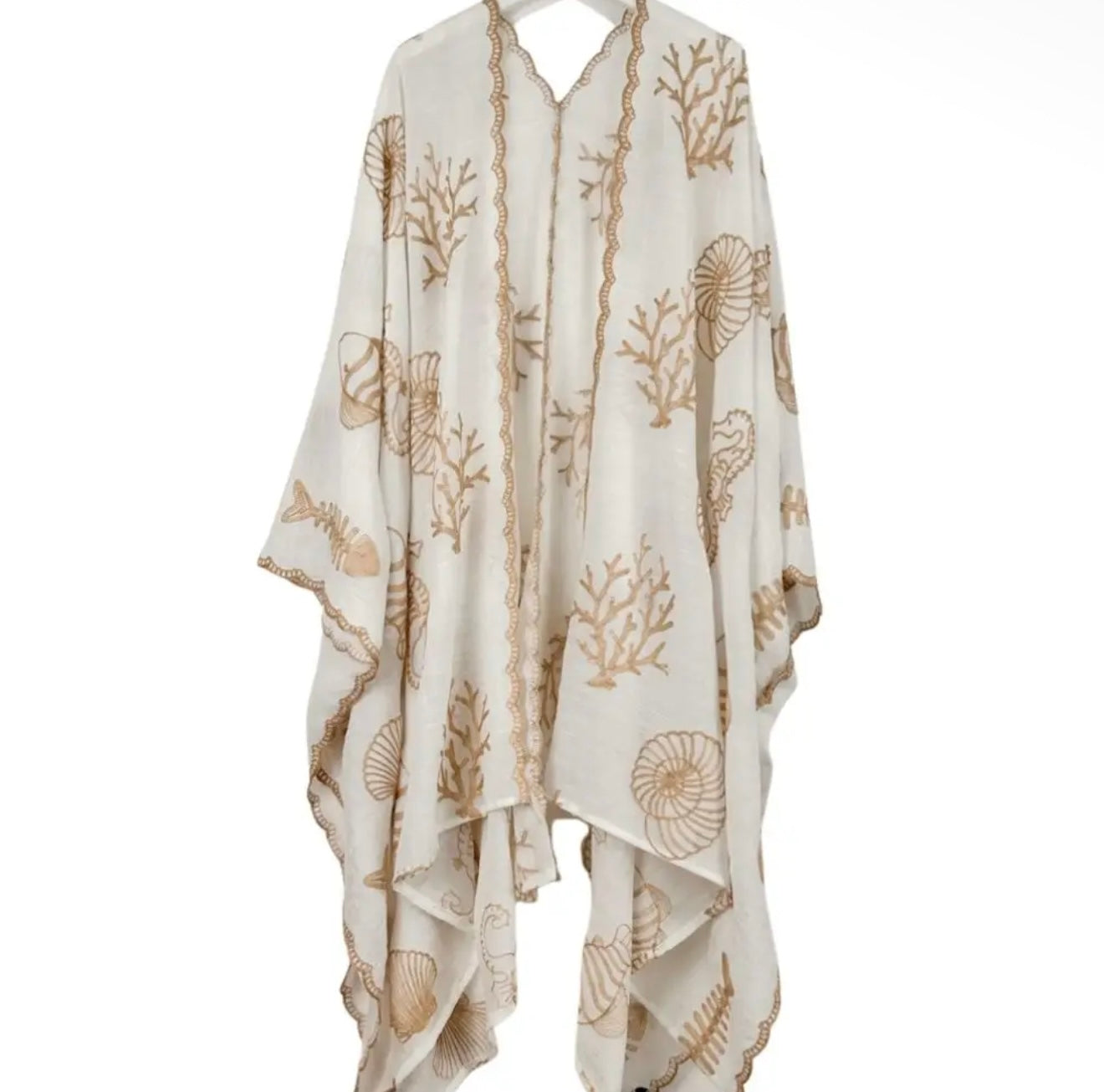 Embroidered Kimono (white/natural)