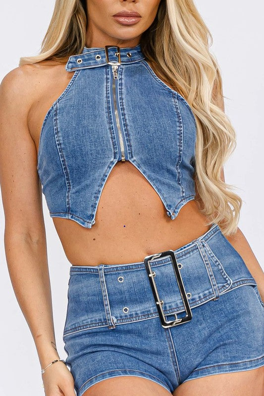 Pamela denim set