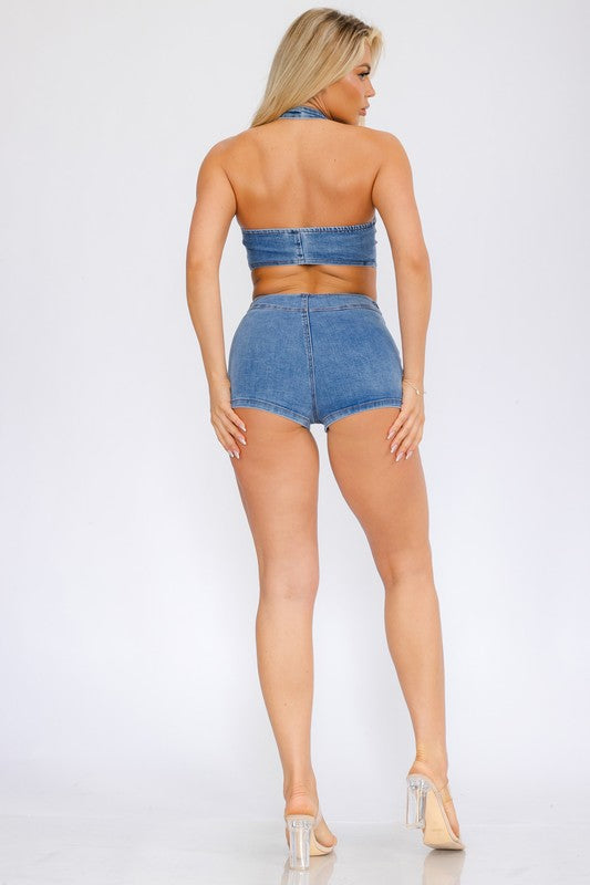 Pamela denim set